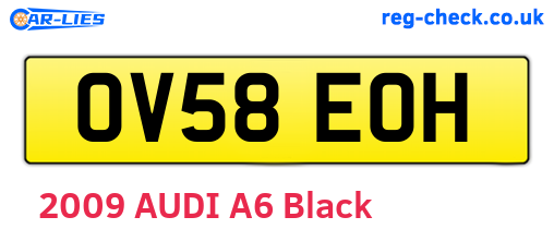 OV58EOH are the vehicle registration plates.