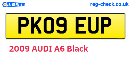 PK09EUP are the vehicle registration plates.
