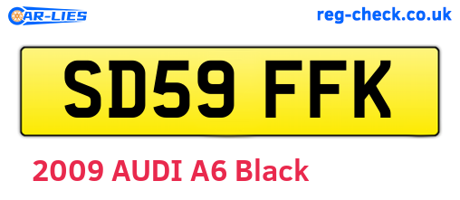 SD59FFK are the vehicle registration plates.
