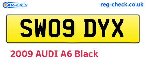 SW09DYX are the vehicle registration plates.
