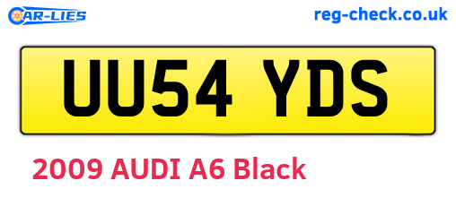 UU54YDS are the vehicle registration plates.