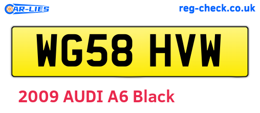 WG58HVW are the vehicle registration plates.