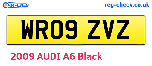 WR09ZVZ are the vehicle registration plates.