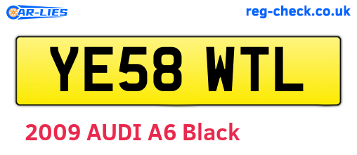 YE58WTL are the vehicle registration plates.