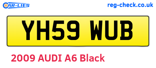 YH59WUB are the vehicle registration plates.