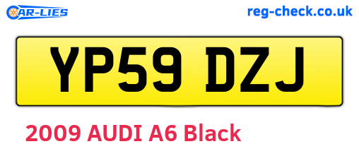 YP59DZJ are the vehicle registration plates.