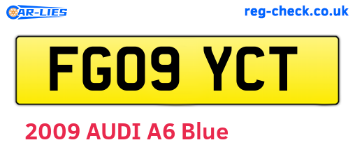 FG09YCT are the vehicle registration plates.
