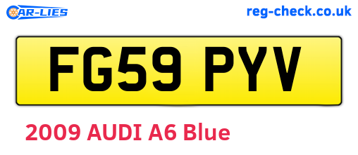 FG59PYV are the vehicle registration plates.