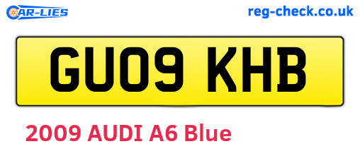 GU09KHB are the vehicle registration plates.