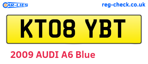 KT08YBT are the vehicle registration plates.