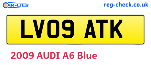 LV09ATK are the vehicle registration plates.