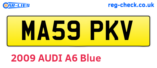 MA59PKV are the vehicle registration plates.