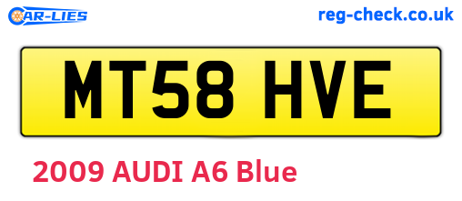 MT58HVE are the vehicle registration plates.