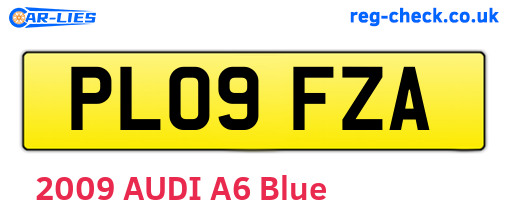PL09FZA are the vehicle registration plates.