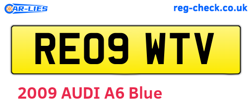 RE09WTV are the vehicle registration plates.
