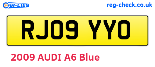 RJ09YYO are the vehicle registration plates.
