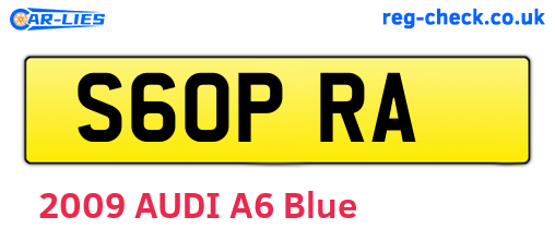 S60PRA are the vehicle registration plates.