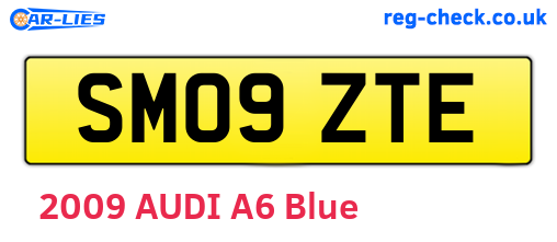 SM09ZTE are the vehicle registration plates.
