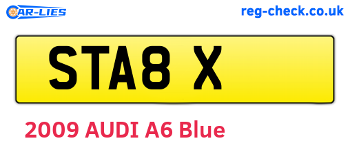 STA8X are the vehicle registration plates.