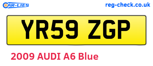 YR59ZGP are the vehicle registration plates.