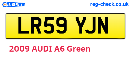 LR59YJN are the vehicle registration plates.