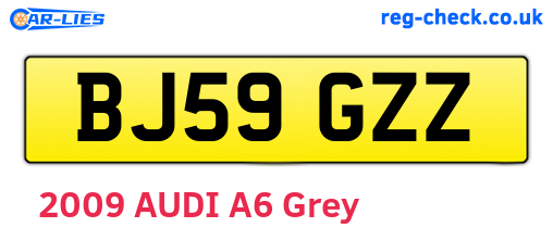 BJ59GZZ are the vehicle registration plates.