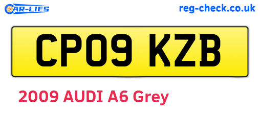 CP09KZB are the vehicle registration plates.