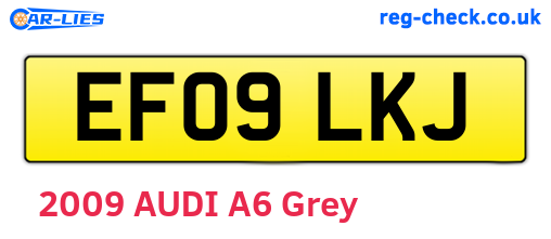 EF09LKJ are the vehicle registration plates.