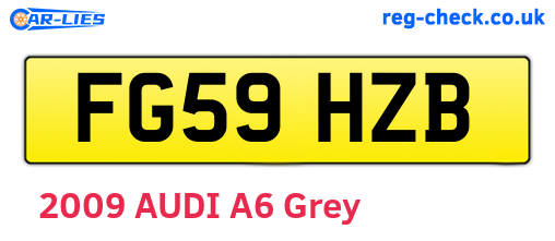 FG59HZB are the vehicle registration plates.