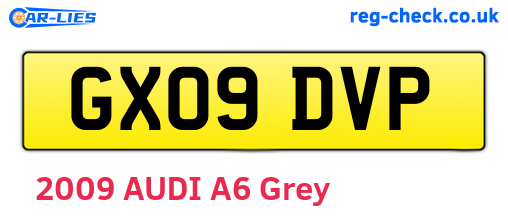 GX09DVP are the vehicle registration plates.