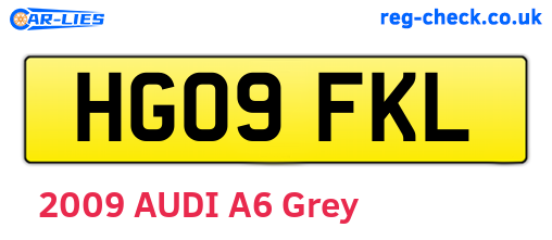 HG09FKL are the vehicle registration plates.