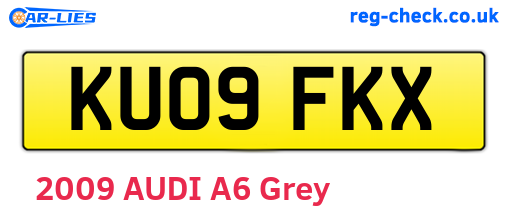 KU09FKX are the vehicle registration plates.