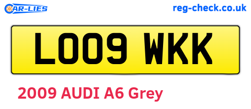 LO09WKK are the vehicle registration plates.