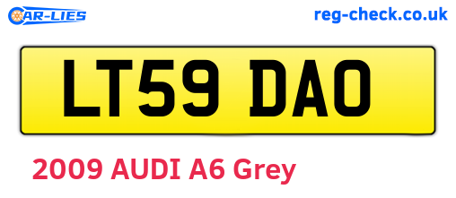 LT59DAO are the vehicle registration plates.