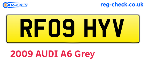 RF09HYV are the vehicle registration plates.