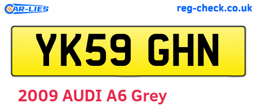 YK59GHN are the vehicle registration plates.