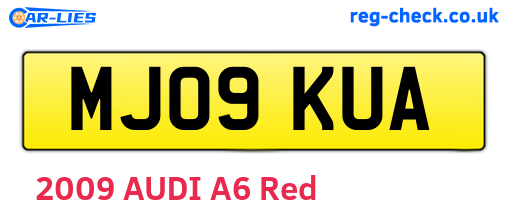 MJ09KUA are the vehicle registration plates.