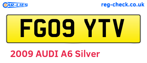 FG09YTV are the vehicle registration plates.