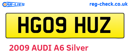 HG09HUZ are the vehicle registration plates.