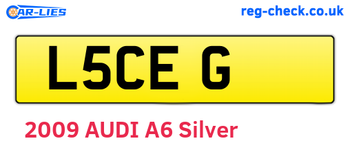 L5CEG are the vehicle registration plates.
