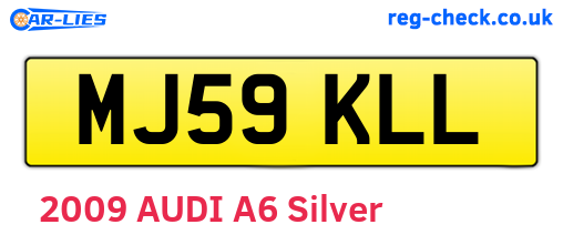 MJ59KLL are the vehicle registration plates.