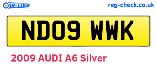 ND09WWK are the vehicle registration plates.