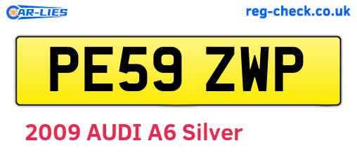 PE59ZWP are the vehicle registration plates.