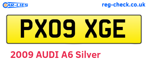 PX09XGE are the vehicle registration plates.