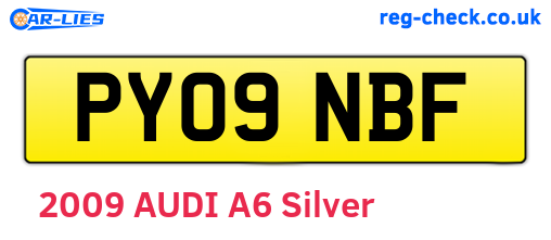 PY09NBF are the vehicle registration plates.