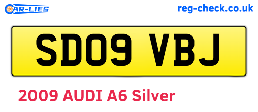 SD09VBJ are the vehicle registration plates.