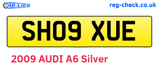 SH09XUE are the vehicle registration plates.