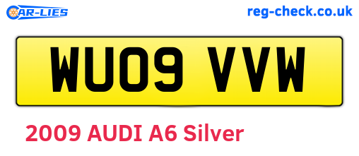 WU09VVW are the vehicle registration plates.