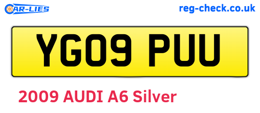 YG09PUU are the vehicle registration plates.
