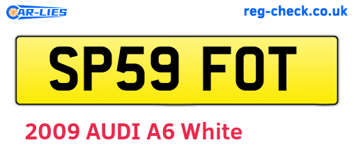 SP59FOT are the vehicle registration plates.